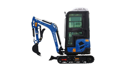 4000 lb TYPHON TERROR XVII Cabin Mini Excavator Kubota D902