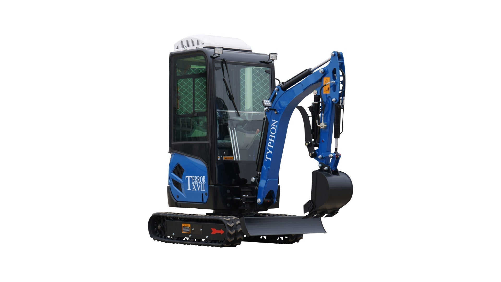 4000 lb TYPHON TERROR XVII Cabin Mini Excavator Kubota D902