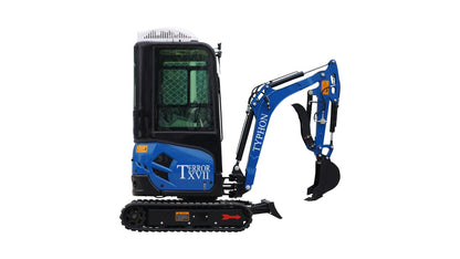 4000 lb TYPHON TERROR XVII Cabin Mini Excavator Kubota D902