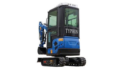 4000 lb TYPHON TERROR XVII Cabin Mini Excavator Kubota D902