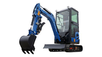 4000 lb TYPHON TERROR XVII Cabin Mini Excavator Kubota D902