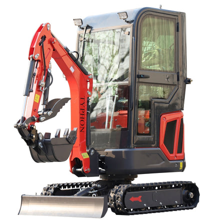 TYPHON 18 FLEX 1.8 Ton 4000lbs Trench Digger with Cabin 0.04 cbm Bucket