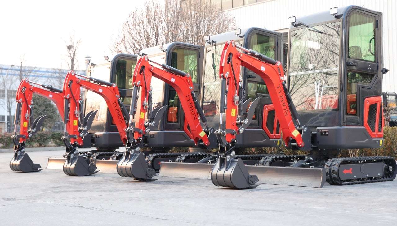 TYPHON 18 FLEX 1.8 Ton 4000lbs Trench Digger with Cabin 0.04 cbm Bucket
