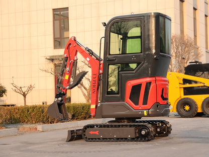 TYPHON 18 FLEX 1.8 Ton 4000lbs Trench Digger with Cabin 0.04 cbm Bucket