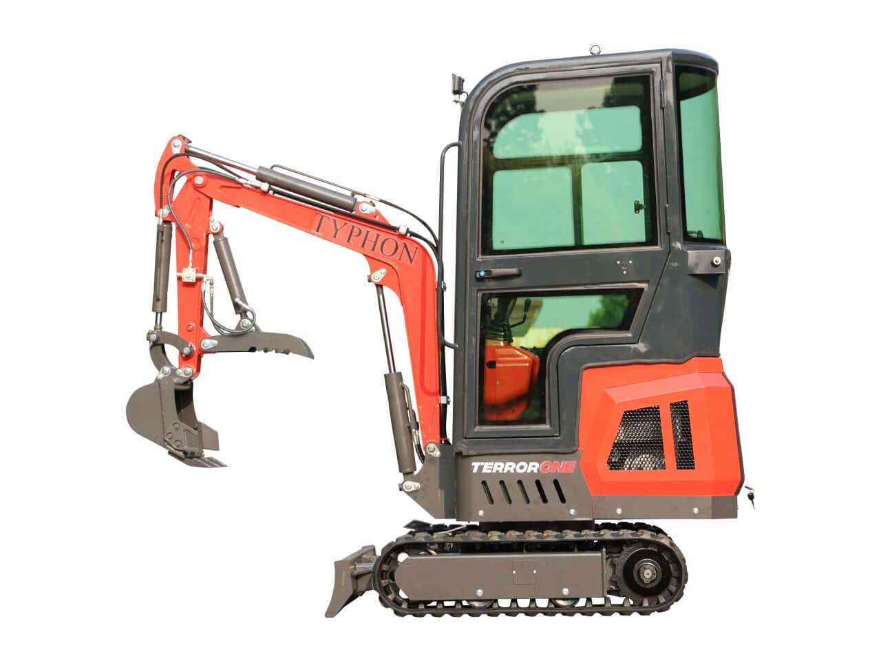 TYPHON TERROR ONE Mini Excavator – 1.1 Ton 13.5hp B&S Engine