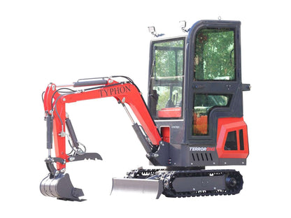 TYPHON TERROR ONE Mini Excavator – 1.1 Ton 13.5hp B&S Engine