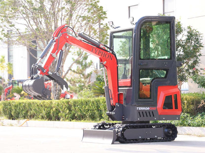 TYPHON TERROR ONE Mini Excavator – 1.1 Ton 13.5hp B&S Engine