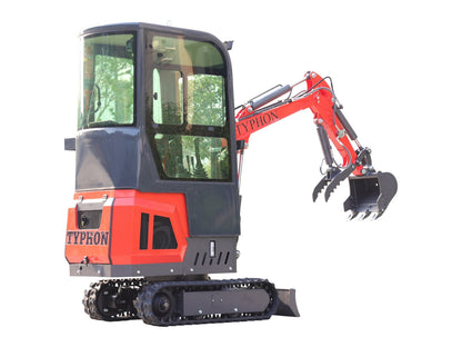 TYPHON TERROR ONE Mini Excavator – 1.1 Ton 13.5hp B&S Engine