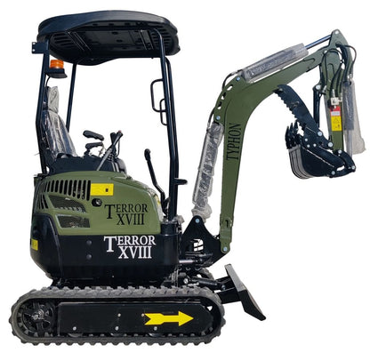 NEW 4,000lb TYPHON TERROR XVIII Mini Excavator Kubota Engine