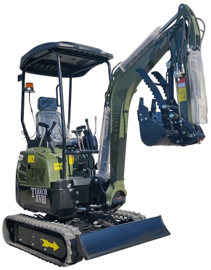 NEW 4,000lb TYPHON TERROR XVIII Mini Excavator Kubota Engine