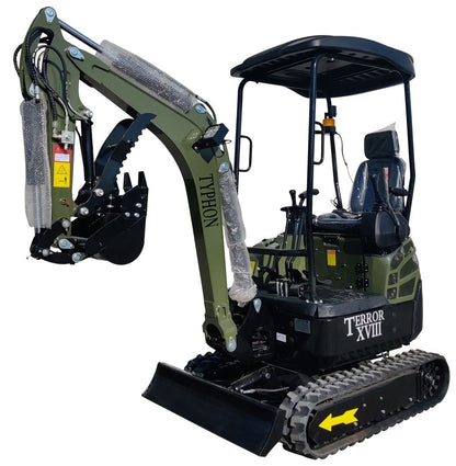 NEW 4,000lb TYPHON TERROR XVIII Mini Excavator Kubota Engine