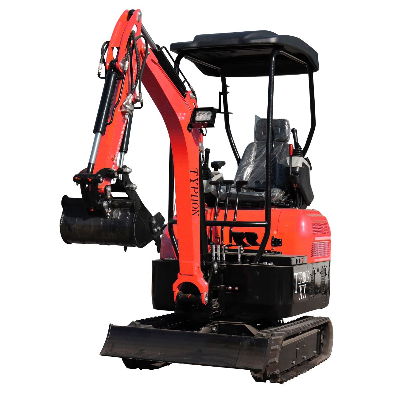 4,000 lb TYPHON TERROR XX RED Mini Excavator Kubota D902 Engine