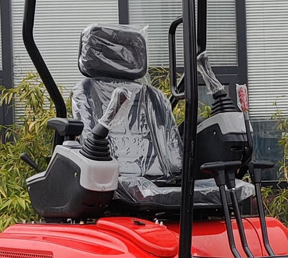 4,000 lb TYPHON TERROR XX RED Mini Excavator Kubota D902 Engine