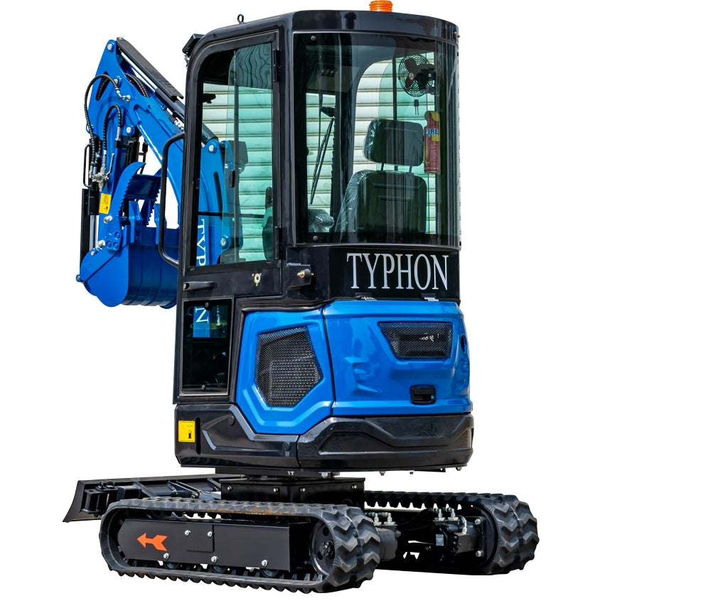 TYPHON 18 FLEX PRO 1.8 Ton Mini Excavator 12 attachments