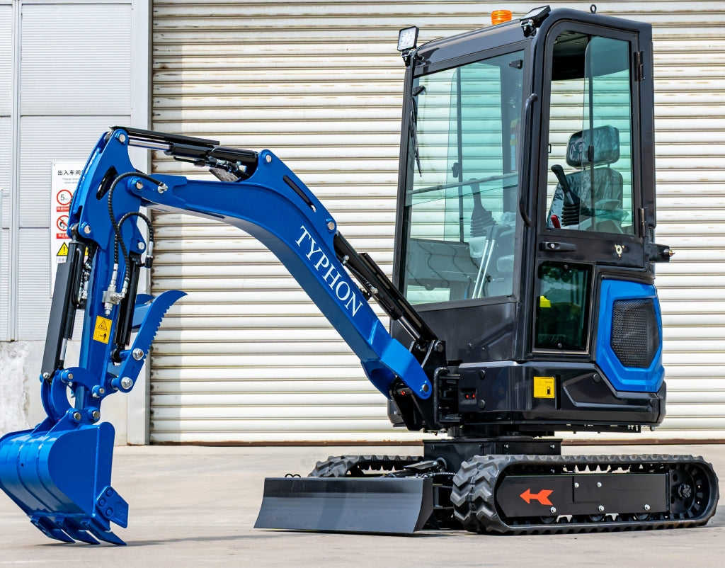TYPHON 18 FLEX PRO 1.8 Ton Mini Excavator 12 attachments