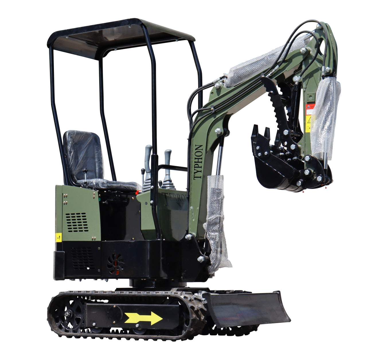 TYPHON TERROR X STORM Mini Excavator – 1 Ton with Canopy