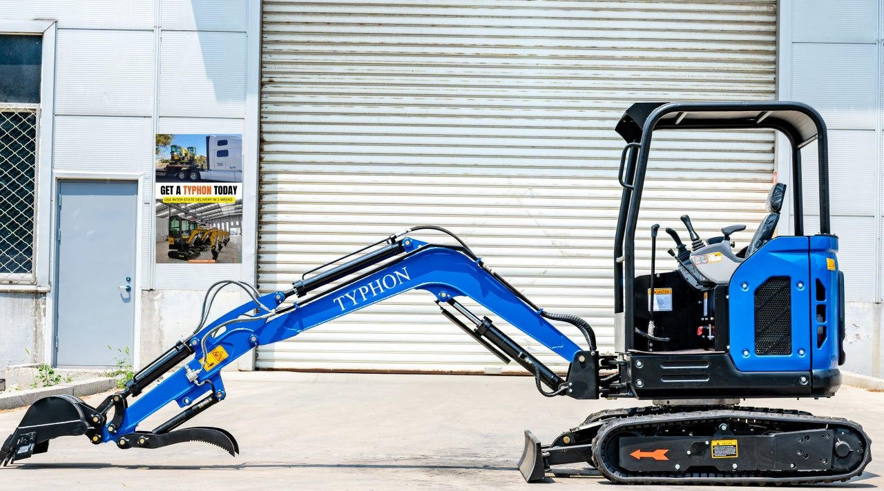 TYPHON TERROR X2 STORM Mini Excavator 2.5 Ton Kubota V1505