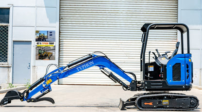 TYPHON TERROR X2 STORM Mini Excavator 2.5 Ton Kubota V1505