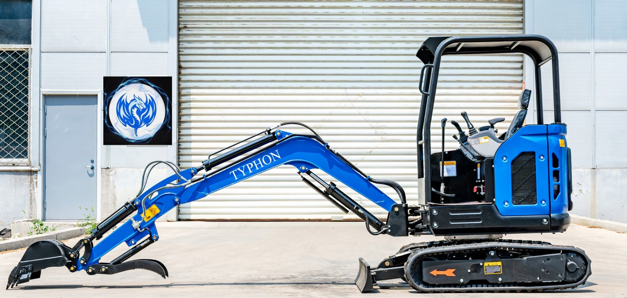 TYPHON TERROR X2 STORM Mini Excavator 2.5 Ton Kubota V1505