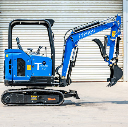 TYPHON TERROR X2 STORM Mini Excavator 2.5 Ton Kubota V1505