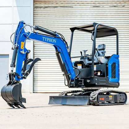 TYPHON TERROR X2 STORM Mini Excavator 2.5 Ton Kubota V1505