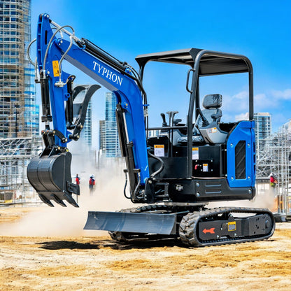 TYPHON TERROR X2 STORM Mini Excavator 2.5 Ton Kubota V1505