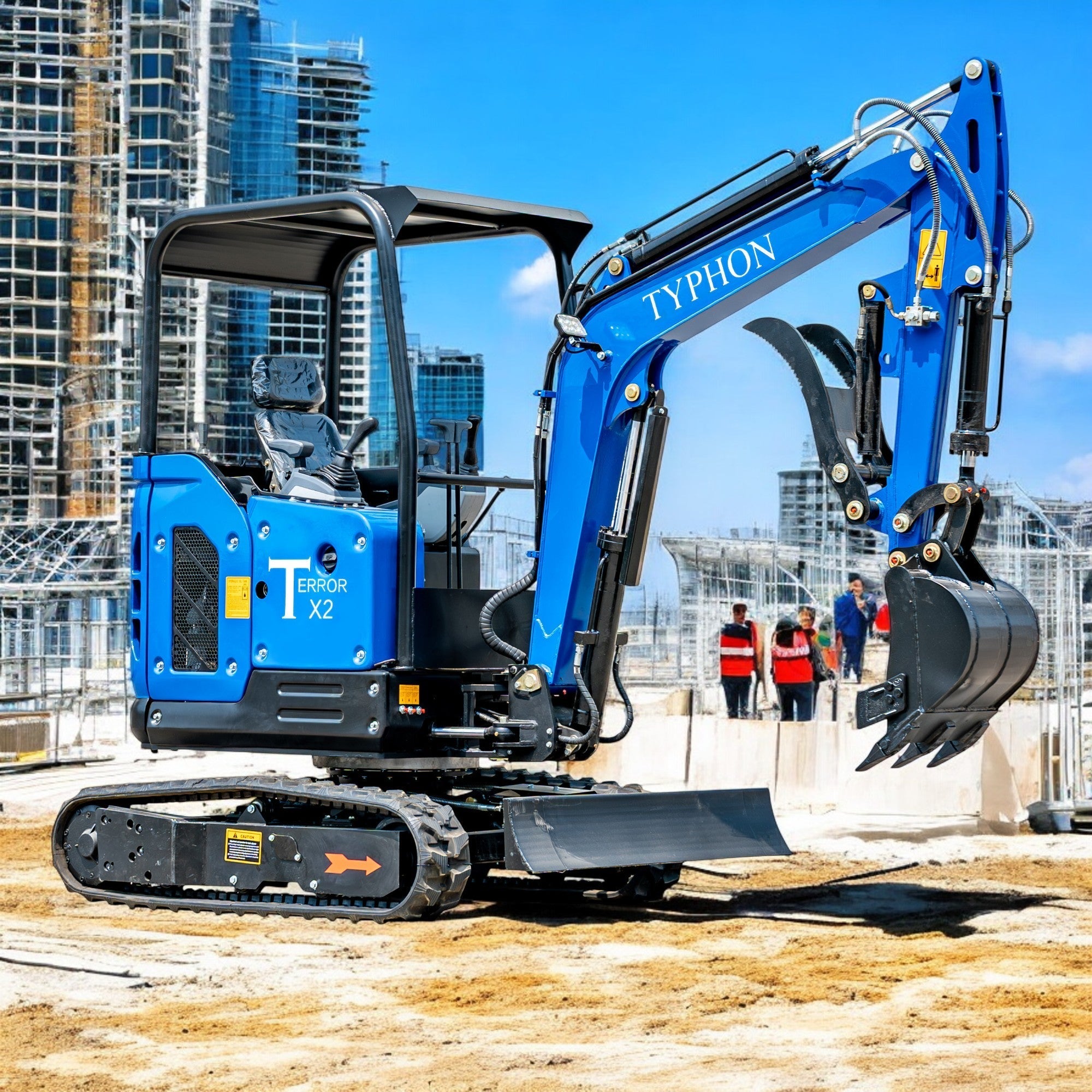 TYPHON TERROR X2 STORM Mini Excavator 2.5 Ton Kubota V1505
