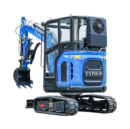 TYPHON TERROR X2 Mini Excavator 2.7 Ton Kubota V1505 Engine