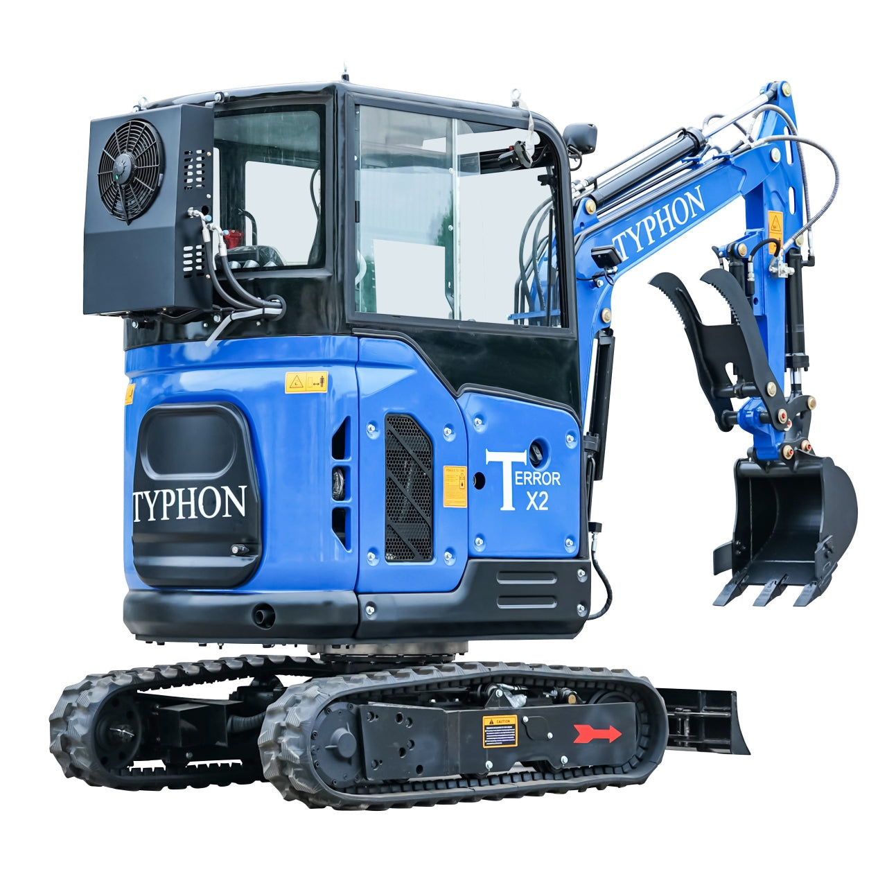 TYPHON TERROR X2 Mini Excavator 2.7 Ton Kubota V1505 Engine