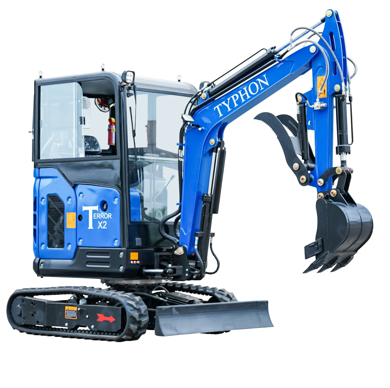 TYPHON TERROR X2 Mini Excavator 2.7 Ton Kubota V1505 Engine