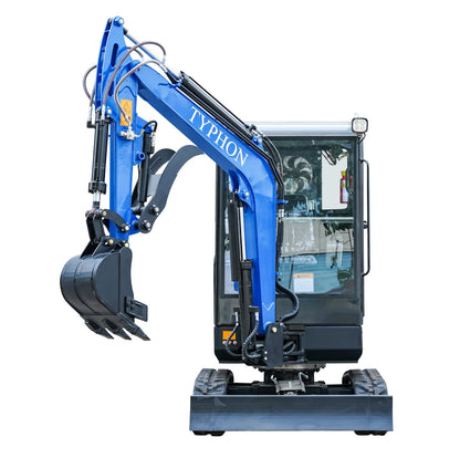 TYPHON TERROR X2 Mini Excavator 2.7 Ton Kubota V1505 Engine
