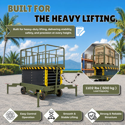TYPHON xFlex-4065W Walk-behind Scissor Lift 40 ft lifting