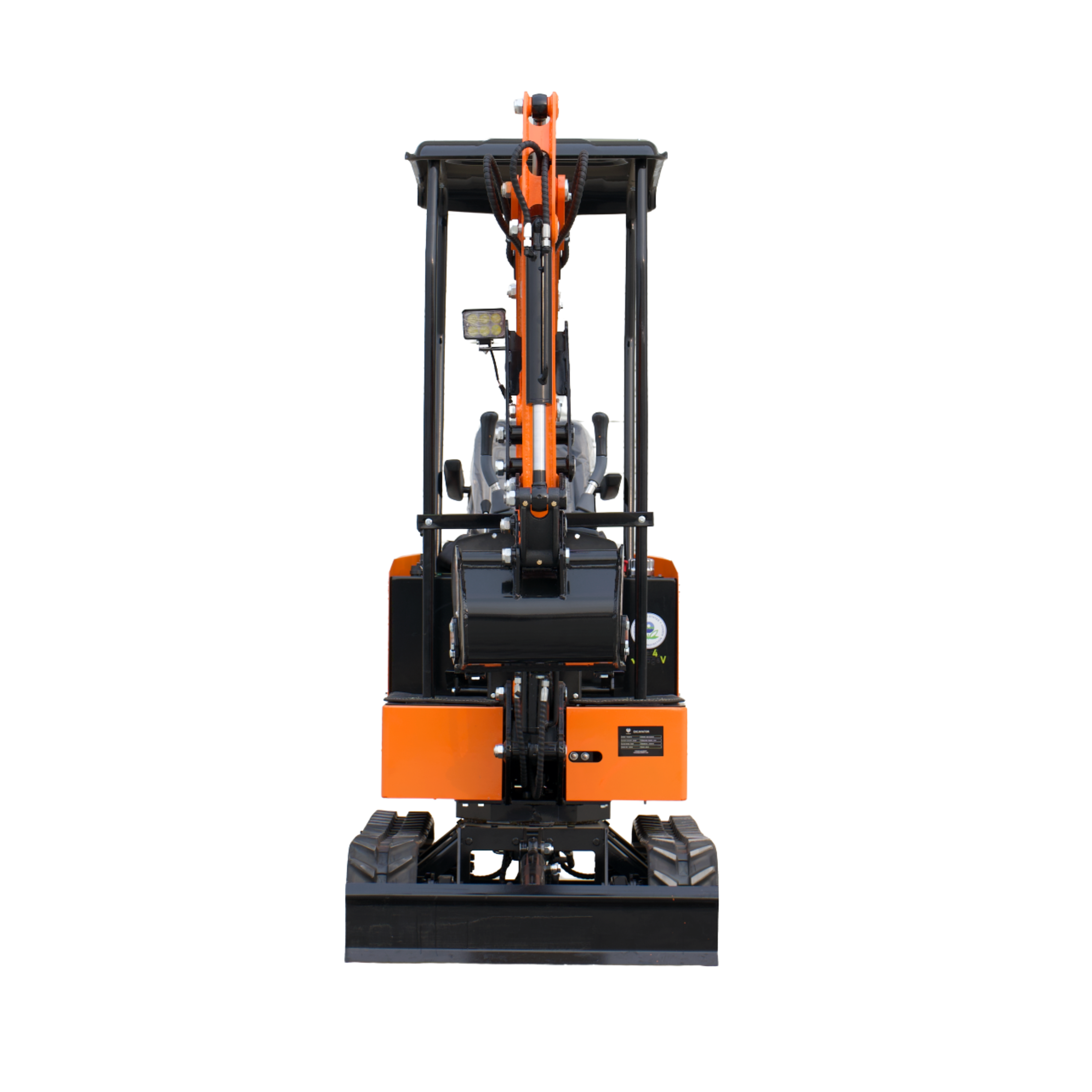 TYPHON TYRANT X 1-Ton Mini Excavator 13.5HP Briggs & Stratton Engine, Hydraulic Thumb Clip, Dozer Blade, 360° Body Swing