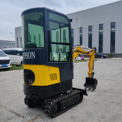 TYPHON Terror X Mini Excavator – 2,500lb Trench Digger with Cabin, 380mm Wide Bucket