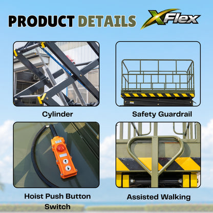 TYPHON xFlex-4065W Walk-behind Scissor Lift 40 ft lifting