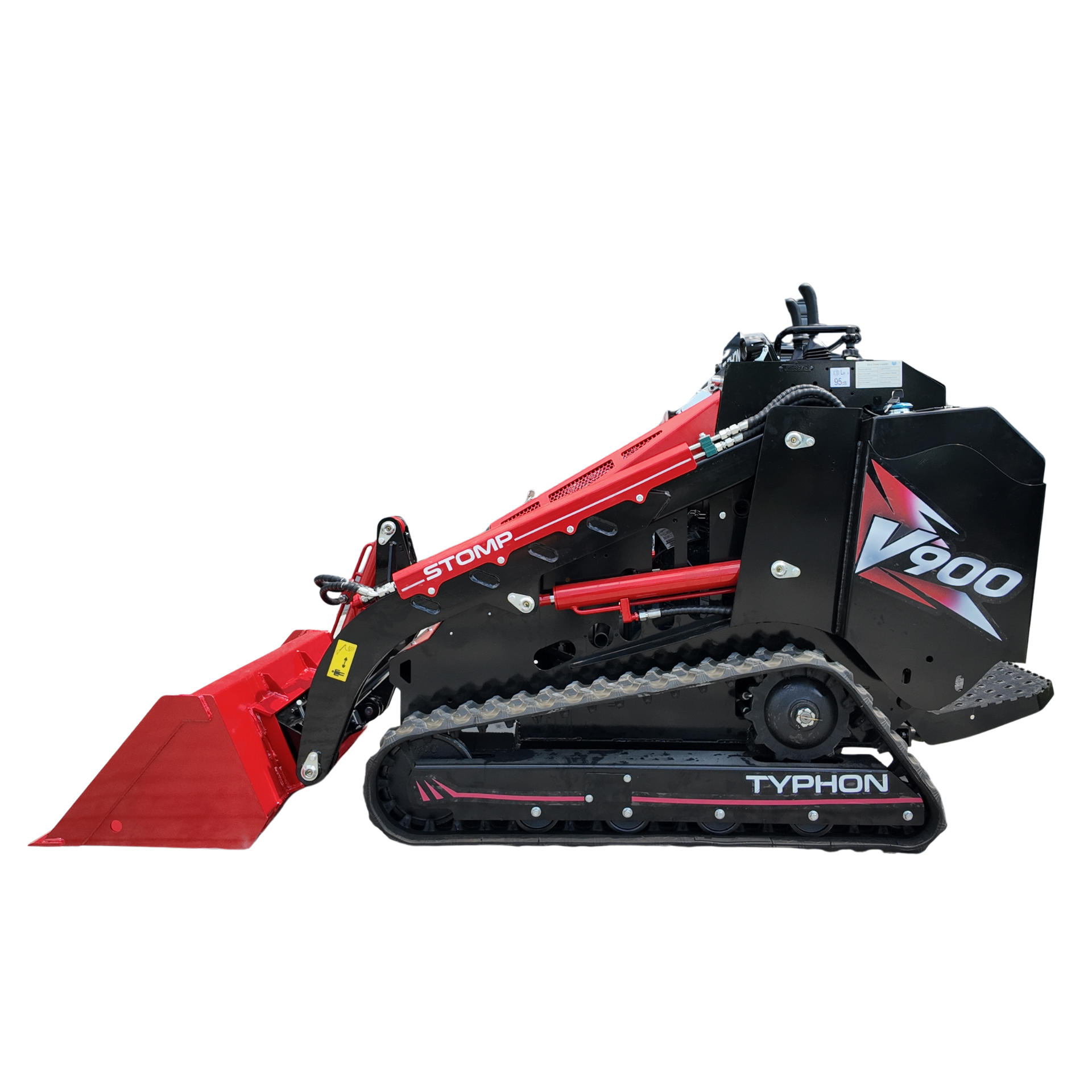 Typhon Stomp V900 Mini Track Loader Kubota D1105 25HP Diesel  Stand-On Skid Steer  EPA / EU Stage V