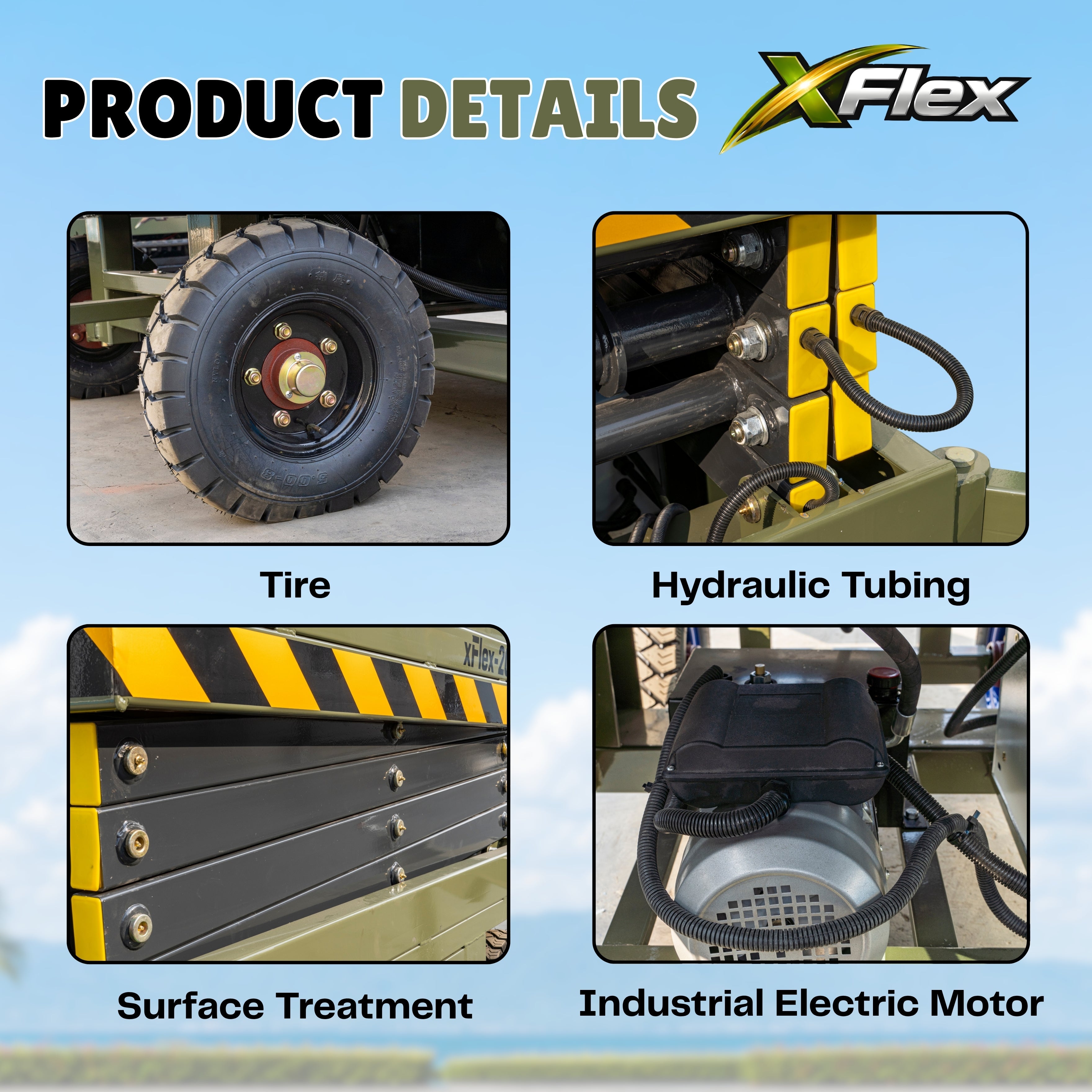 TYPHON xFlex-4065W Walk-behind Scissor Lift 40 ft lifting