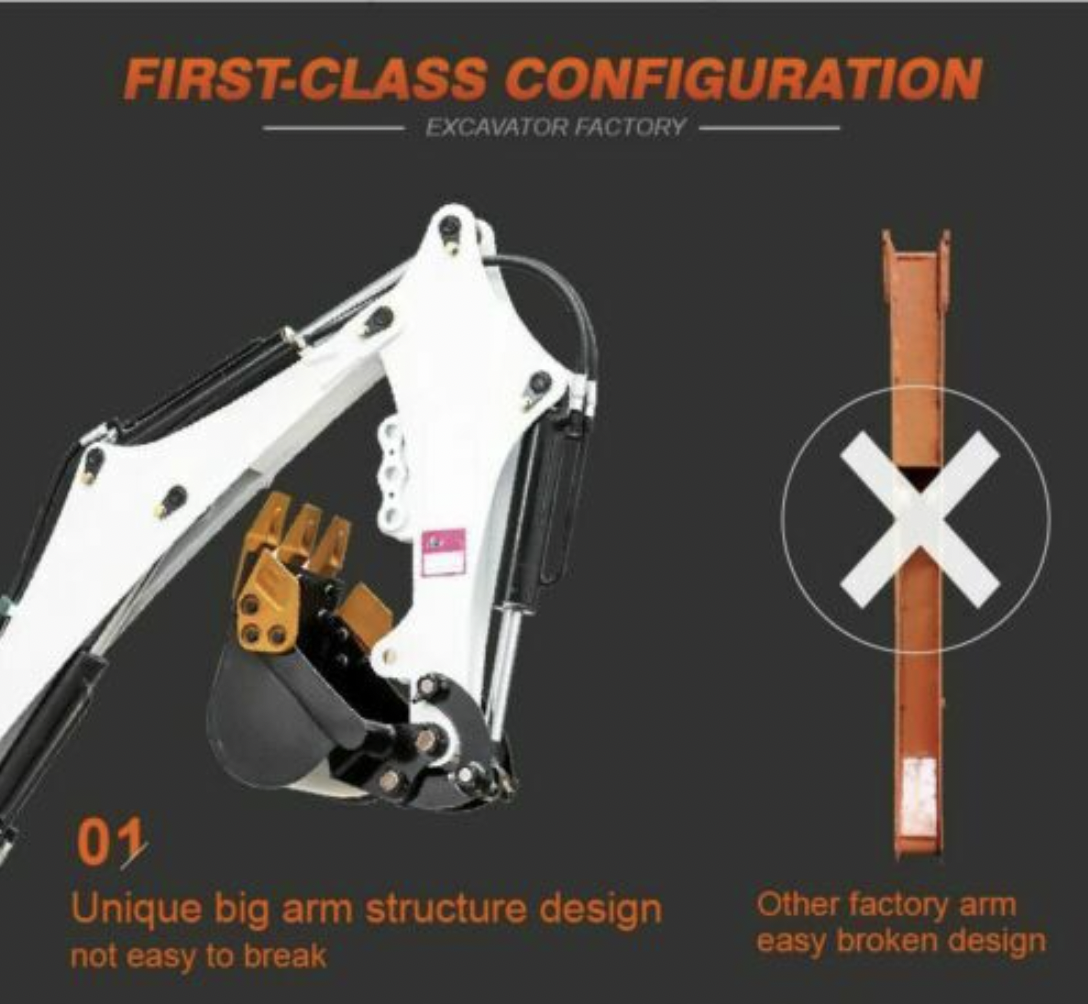 Brand New TYPHON TERROR VIII 800kg Mini Excavator