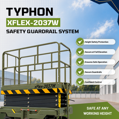 TYPHON xFlex-2037W Walk-Behind Scissor Lift  20 ft, load capacity 1102 lb, 110V Electric