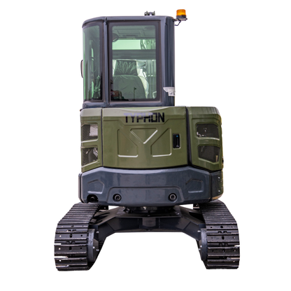 TYPHON KUVOU 4.0 mini excavator Kubota D1703 Diesel engine with 4Ton Operating Weight AC/ Heater