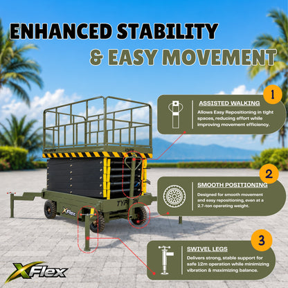 TYPHON xFlex-4065W Walk-behind Scissor Lift 40 ft lifting