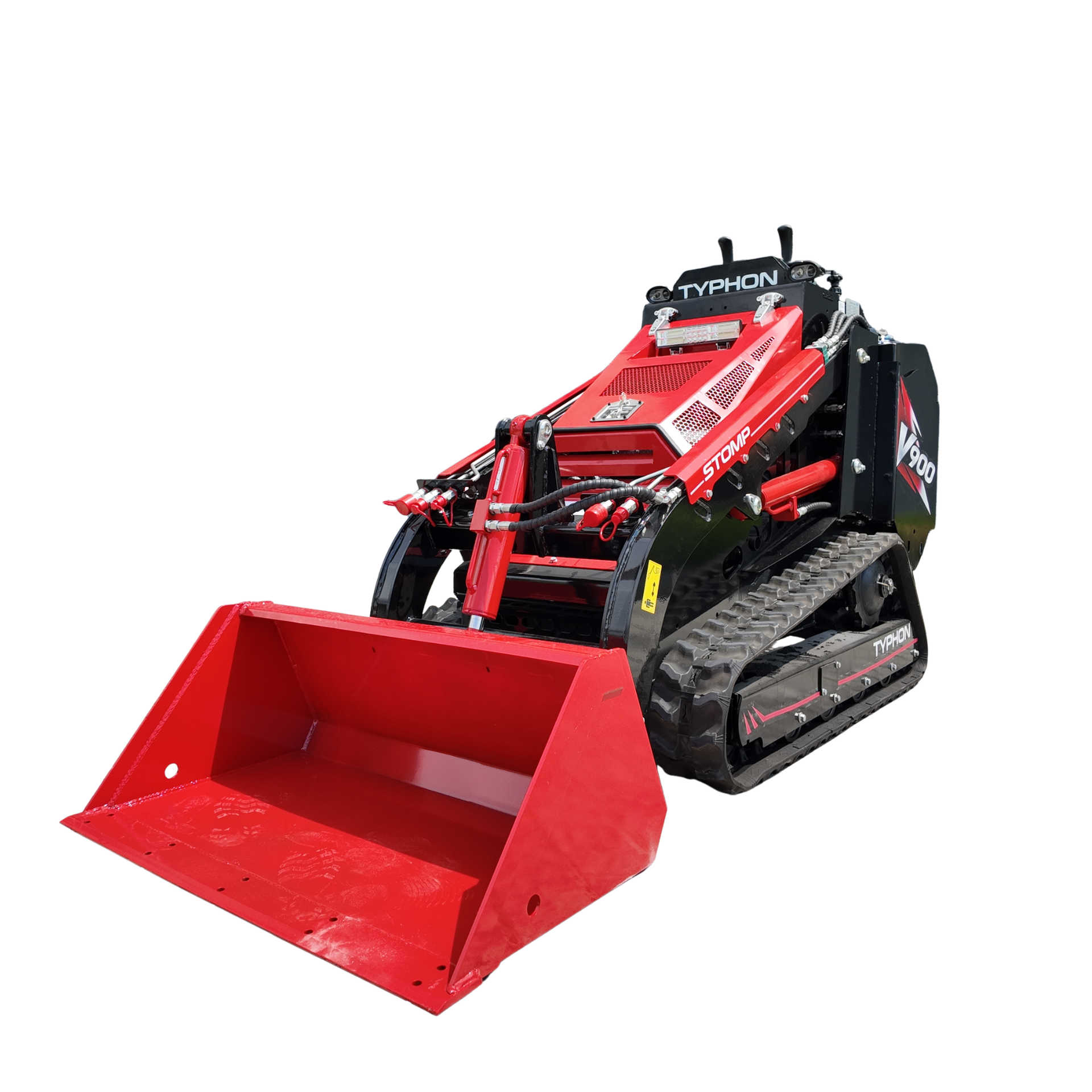 Typhon Stomp V900 Mini Track Loader Kubota D1105 25HP Diesel  Stand-On Skid Steer  EPA / EU Stage V