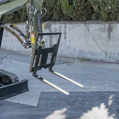 Pallet Fork Attachment for 2.5-3 ton Mini Excavator Adjustable