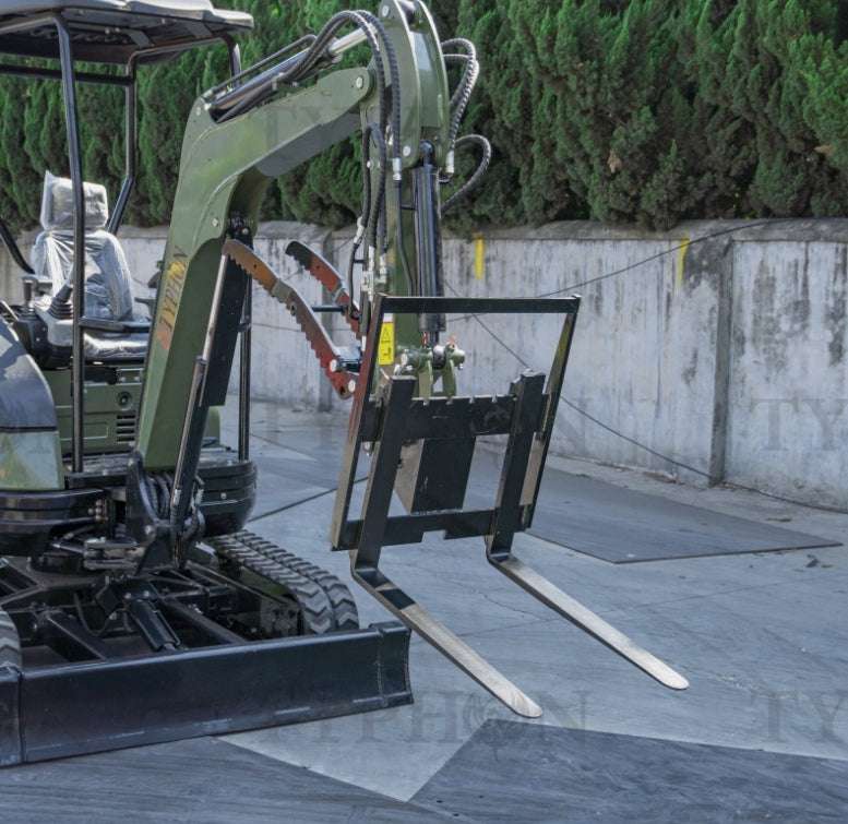 Pallet Fork Attachment for 2.5-3 ton Mini Excavator Adjustable