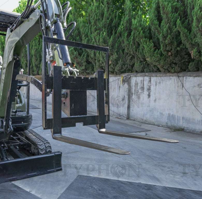 Pallet Fork Attachment for 2.5-3 ton Mini Excavator Adjustable