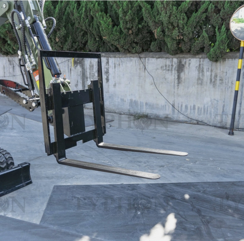 Pallet Fork Attachment for 2.5-3 ton Mini Excavator Adjustable