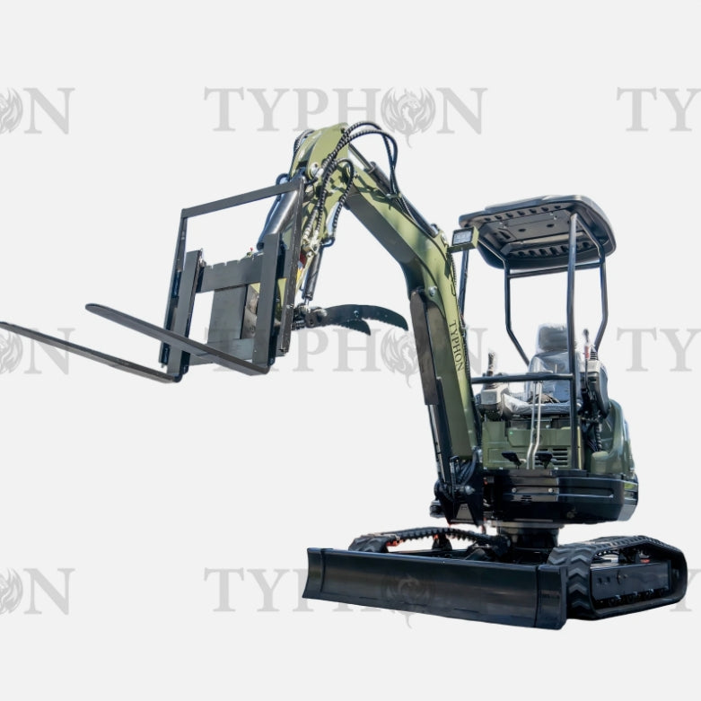 Pallet Fork Attachment for 2.5-3 ton Mini Excavator Adjustable