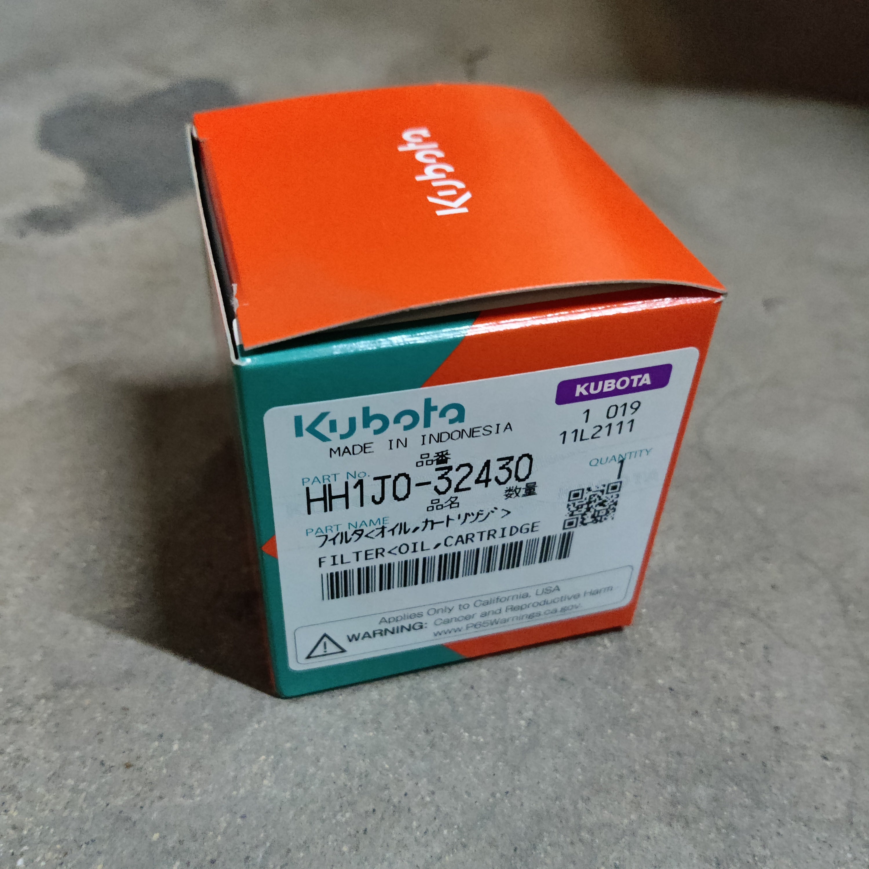 Oil Filter Replacement HH1J0-32430 For Kubota D722 D902 Engine Accessories