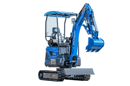 New TYPHON TERROR XIX STORM Mini Excavator 4000lbs 20.4hp Kubota D902 engine  Trench Digger with Boom Swing, Canopy, Retractable Tracks