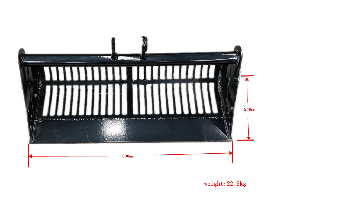 Screening skeleton Bucket: Attachment 600mm for TYPHON Mini Excavators